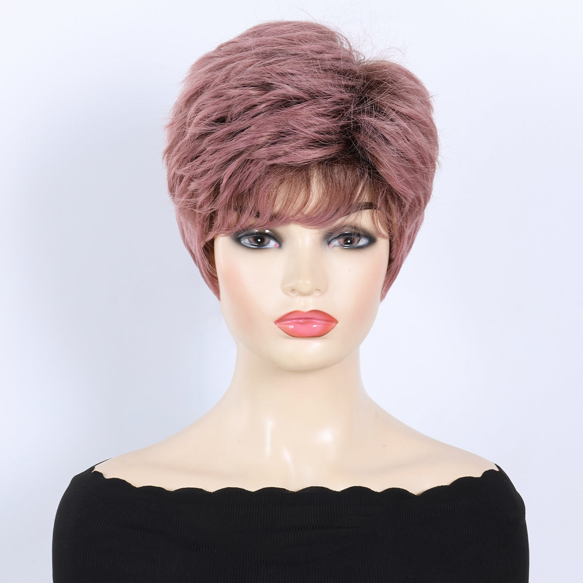 Classic Bob Wig with Fluffy Volume – Heat-Resistant Synthetic Hair