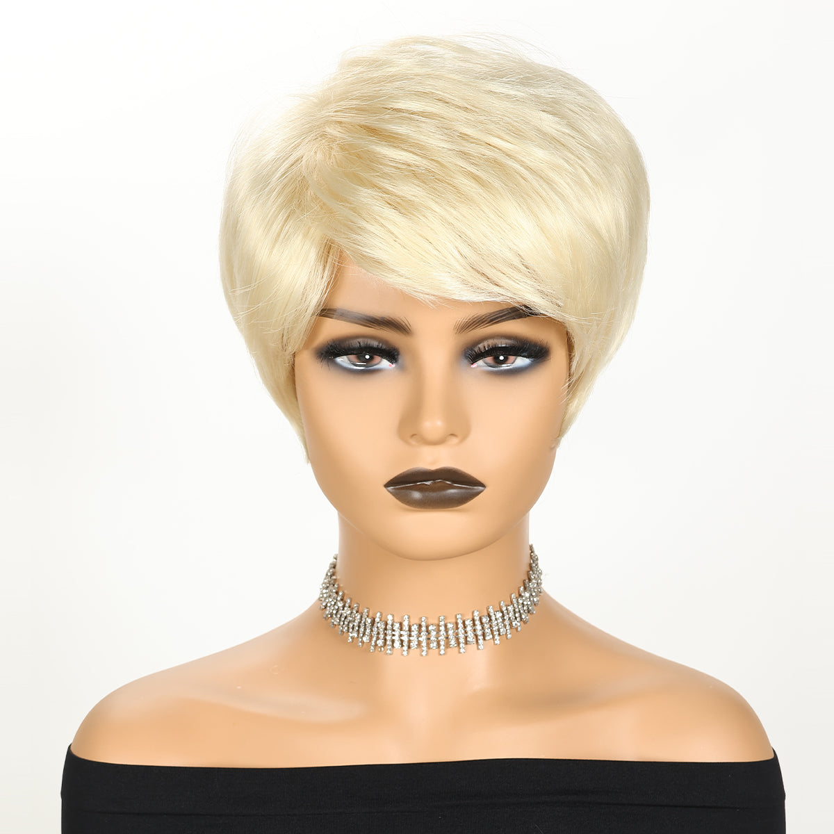 Ombre Color Bob Wig - Fluffy Heat-Resistant Synthetic Hair for Daily Wear