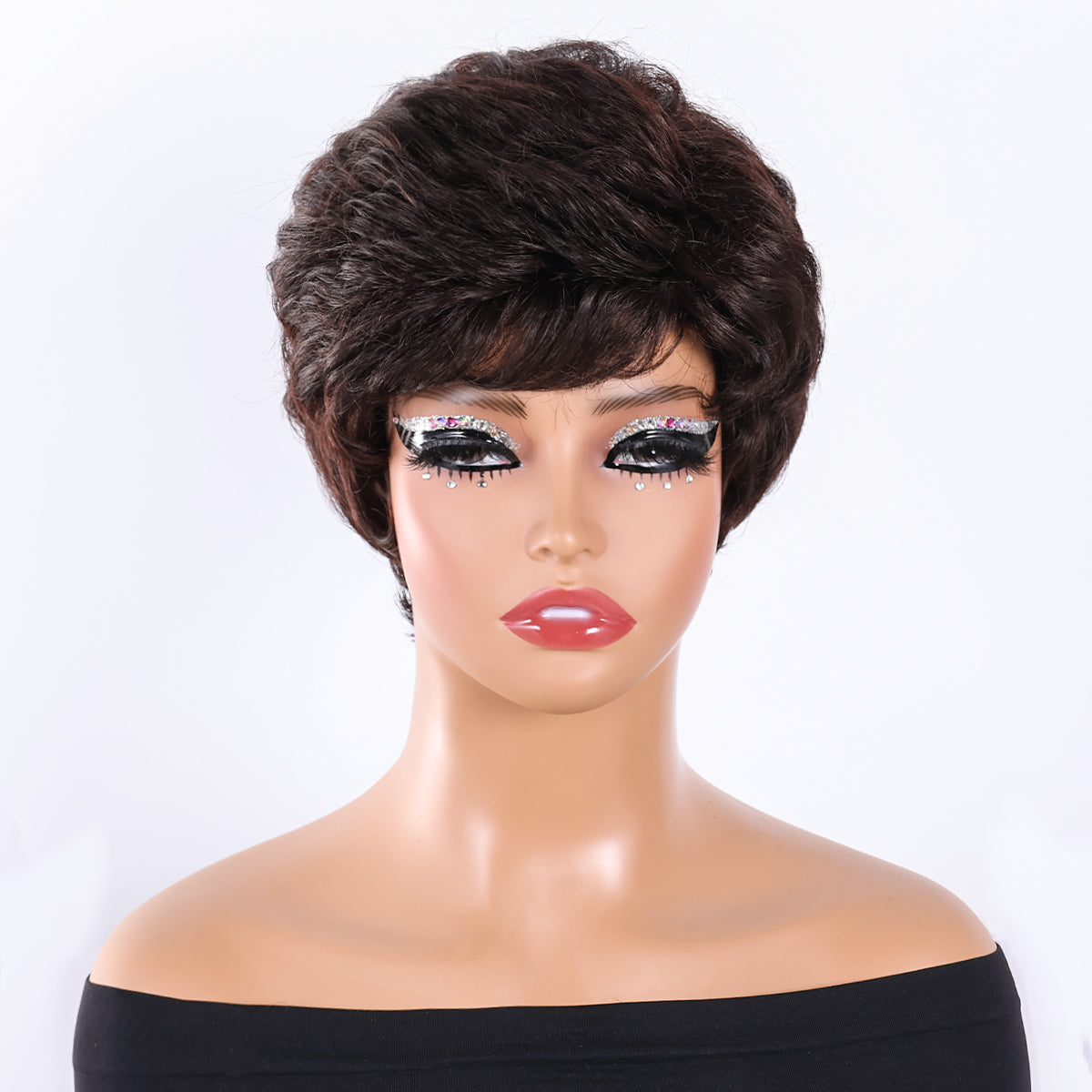Trendy Fluffy Bob Wig – Realistic, Colorful, and Heat-Safe