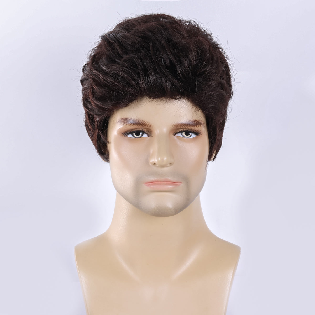 Easy Wear Men's Wig – Heat-Defiant Synthetic Material, Low Maintenance