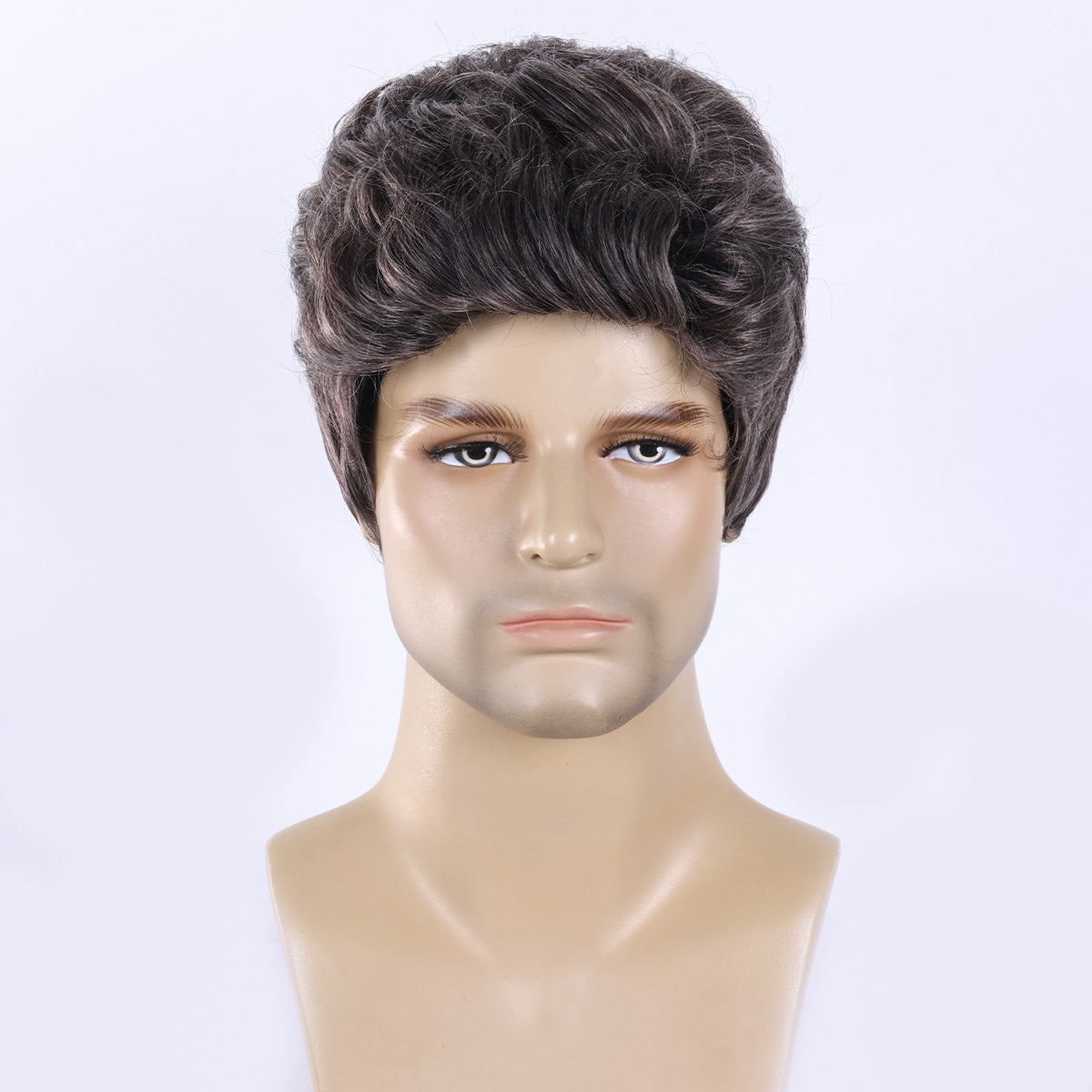 Easy Wear Men's Wig – Heat-Defiant Synthetic Material, Low Maintenance