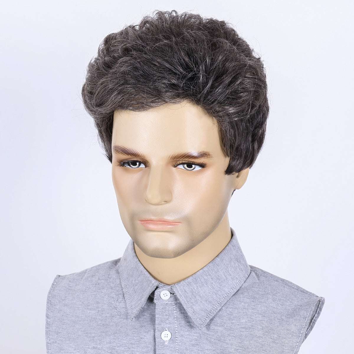 Easy Wear Men's Wig – Heat-Defiant Synthetic Material, Low Maintenance