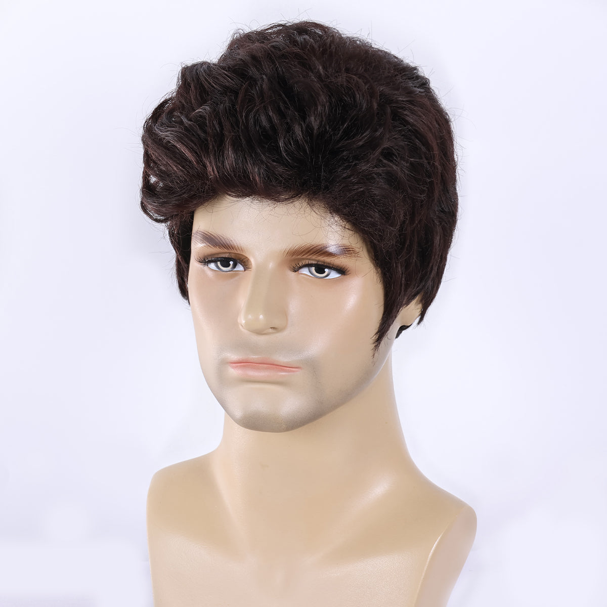 Easy Wear Men's Wig – Heat-Defiant Synthetic Material, Low Maintenance