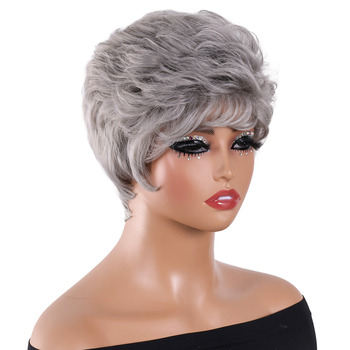 Trendy Fluffy Bob Wig – Realistic, Colorful, and Heat-Safe