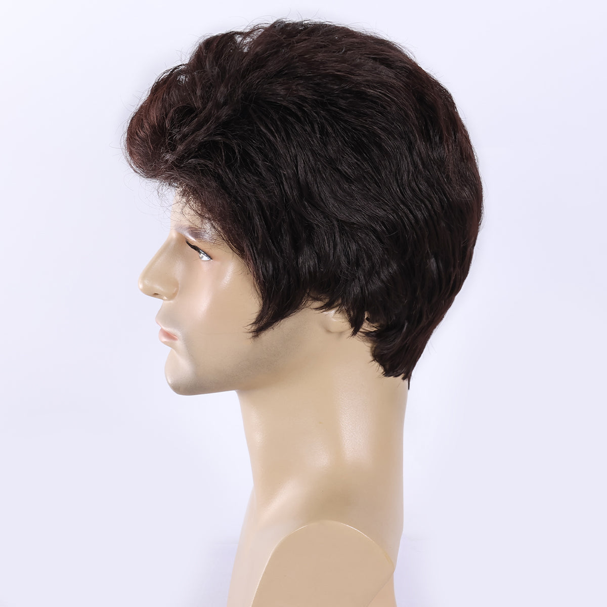 Easy Wear Men's Wig – Heat-Defiant Synthetic Material, Low Maintenance