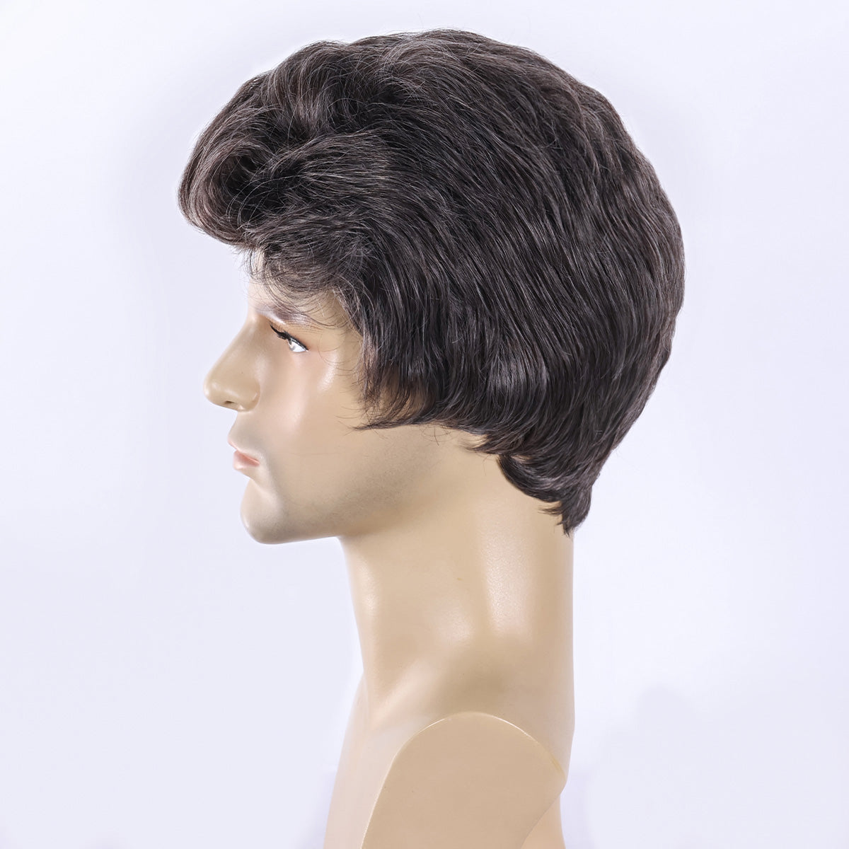 Easy Wear Men's Wig – Heat-Defiant Synthetic Material, Low Maintenance