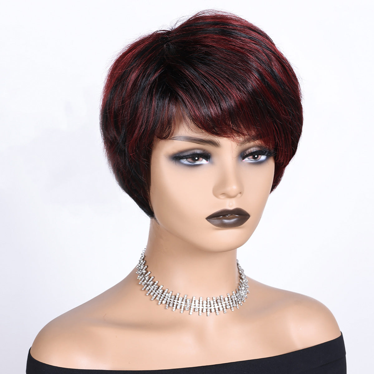 Short Fluffy Wig – Realistic Bob Style, Heat-Resistant Material