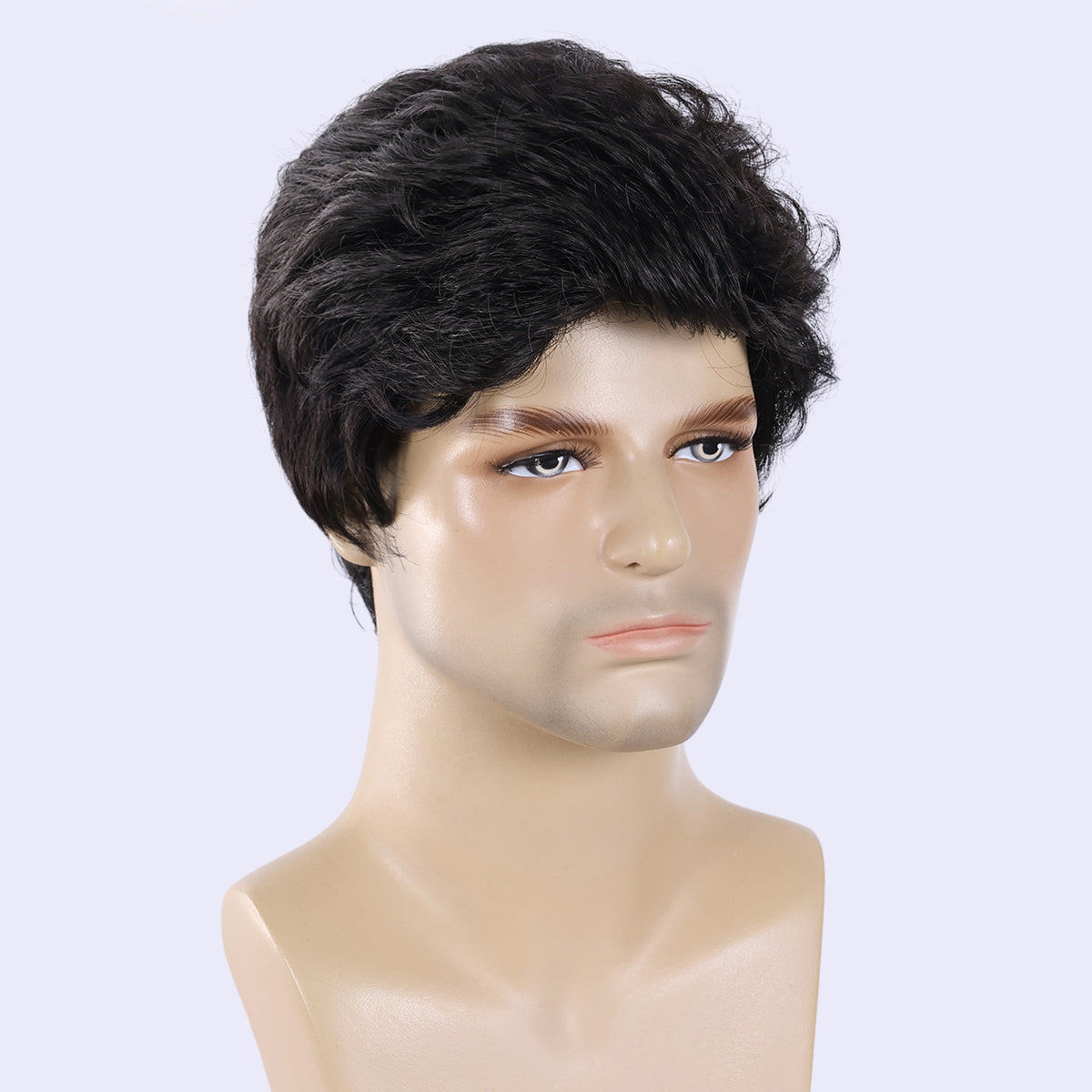 Easy Wear Men's Wig – Heat-Defiant Synthetic Material, Low Maintenance