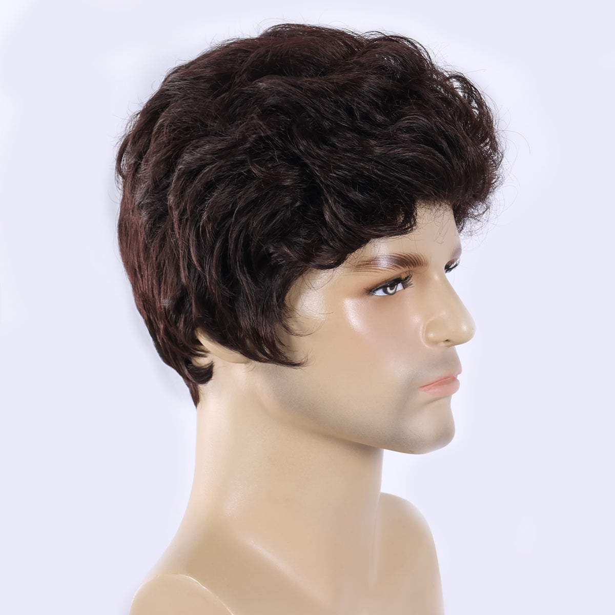 Easy Wear Men's Wig – Heat-Defiant Synthetic Material, Low Maintenance