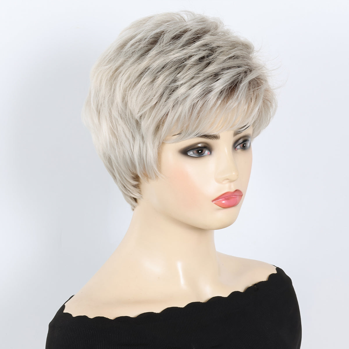 Classic Bob Wig with Fluffy Volume – Heat-Resistant Synthetic Hair