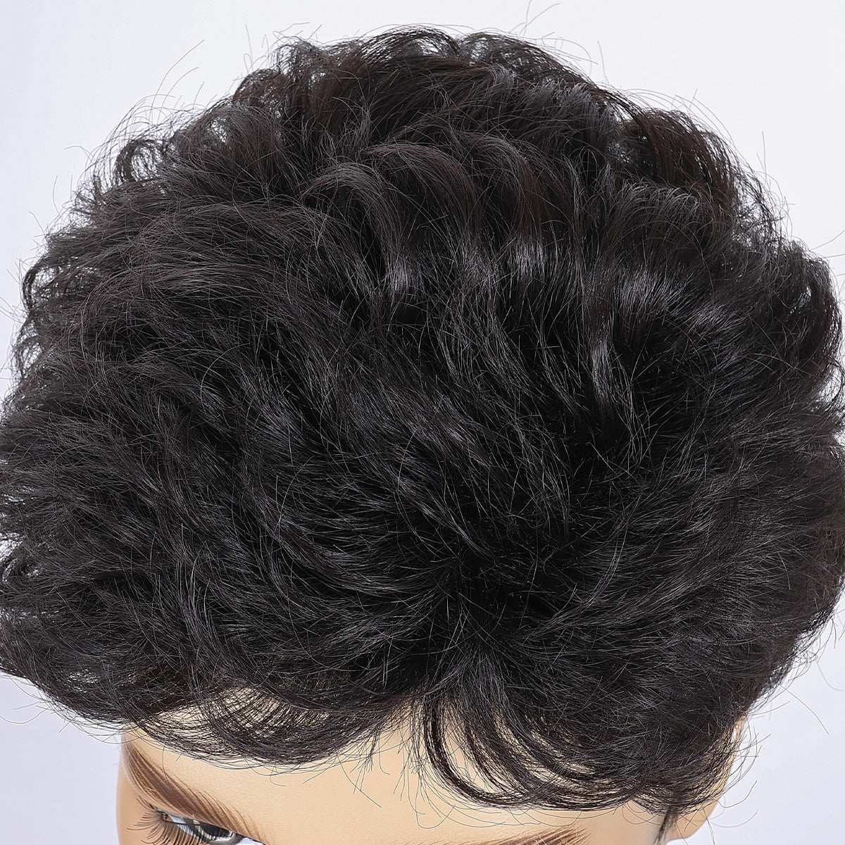 Modern Classic Men's Wig – Heat-Resistant Synthetic Hair, Simple Styling