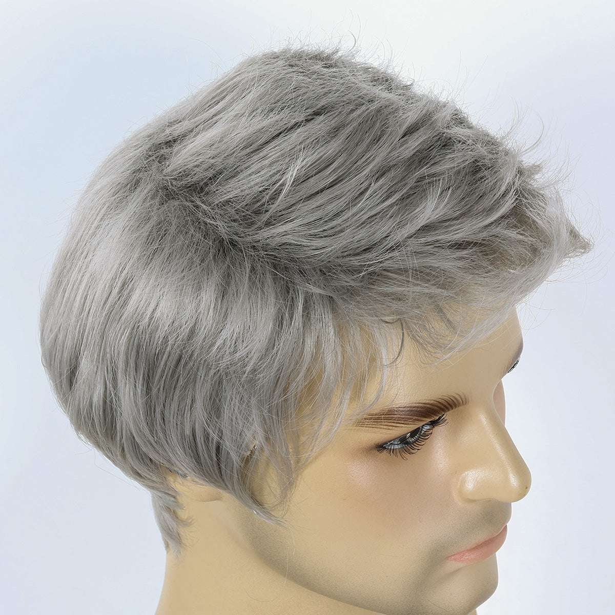 Daily Comfort Men's Wig – Heat-Friendly Synthetic Hair, Effortless Styling