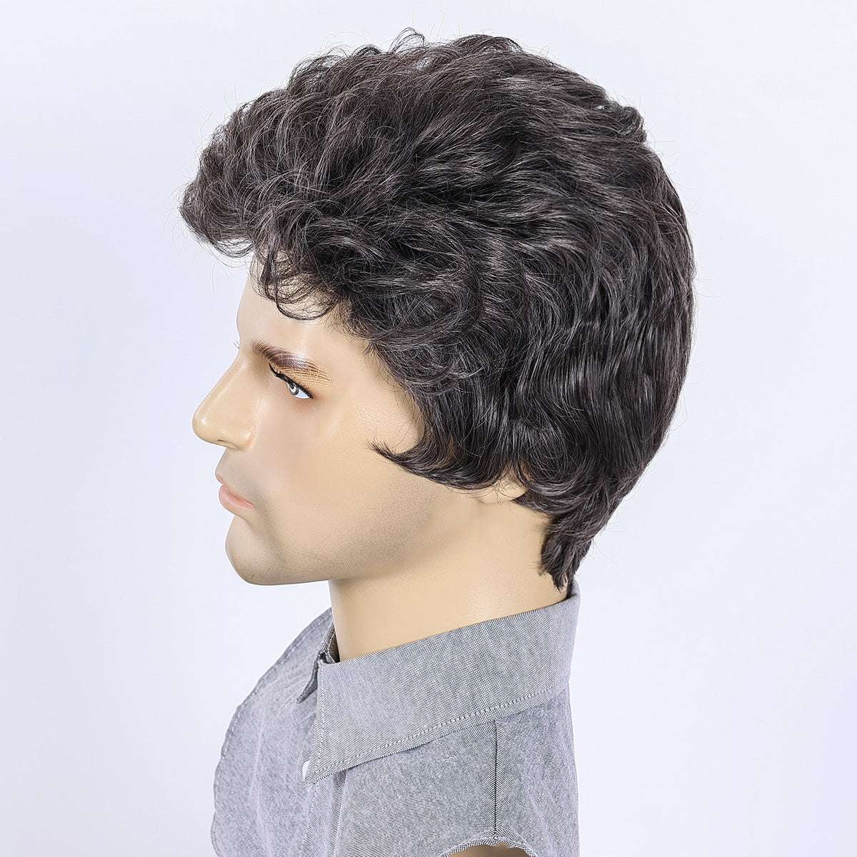 Easy Wear Men's Wig – Heat-Defiant Synthetic Material, Low Maintenance
