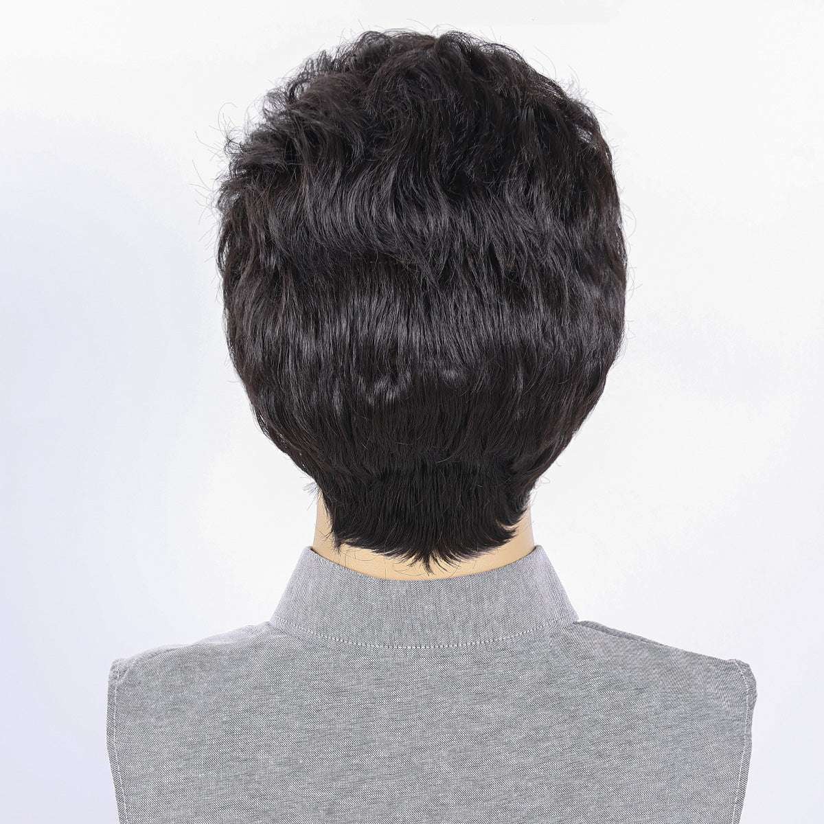 Modern Classic Men's Wig – Heat-Resistant Synthetic Hair, Simple Styling