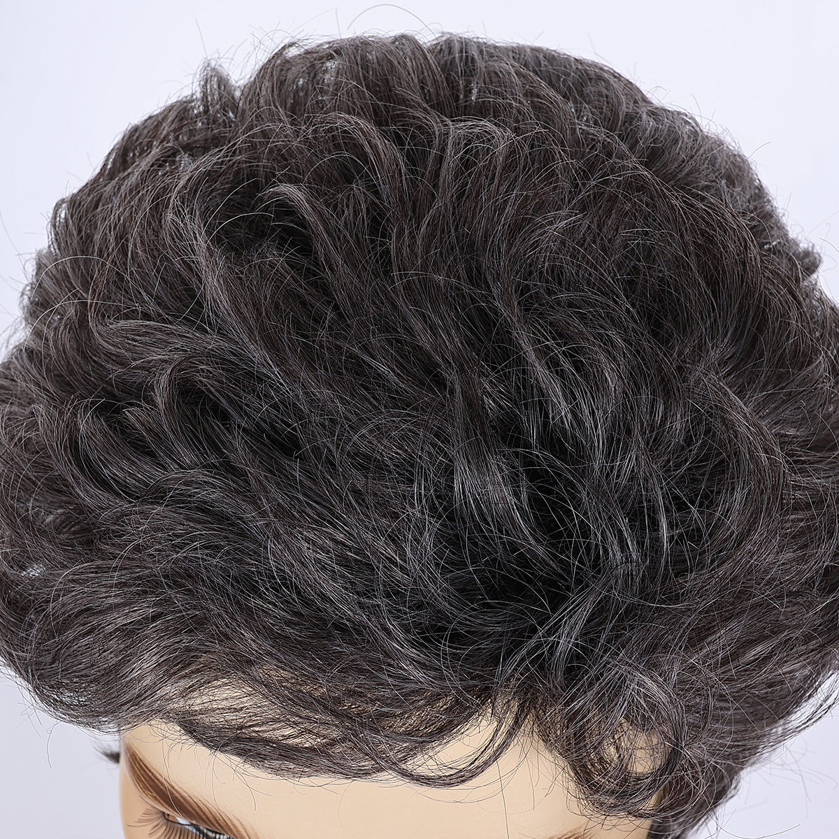Modern Classic Men's Wig – Heat-Resistant Synthetic Hair, Simple Styling
