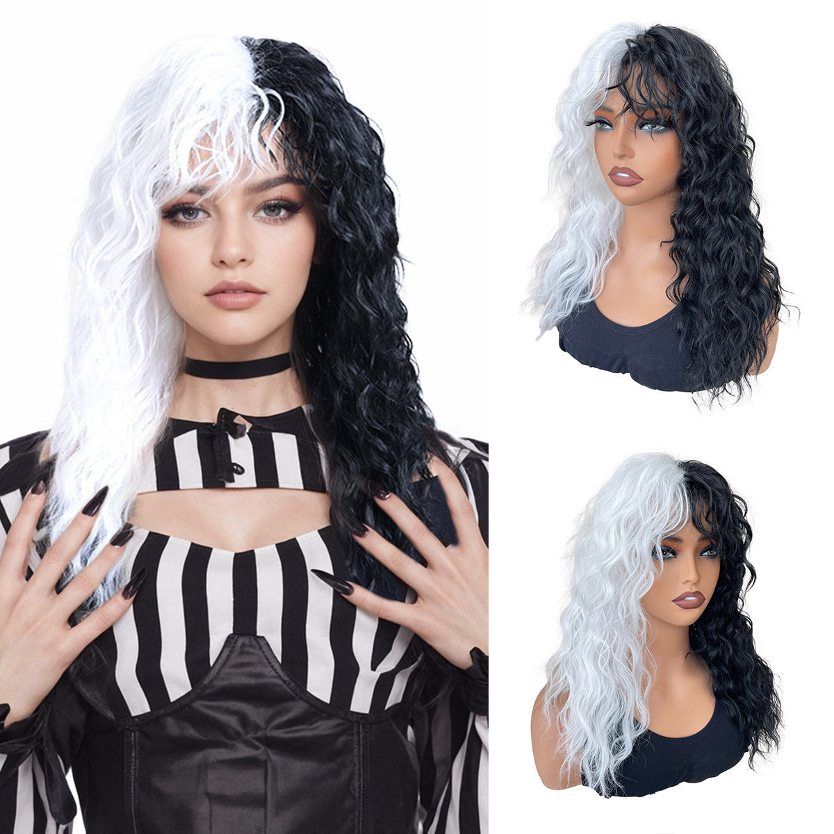 Factory Direct Breathable High-Temperature Synthetic Wig – Available in Diverse Shades
