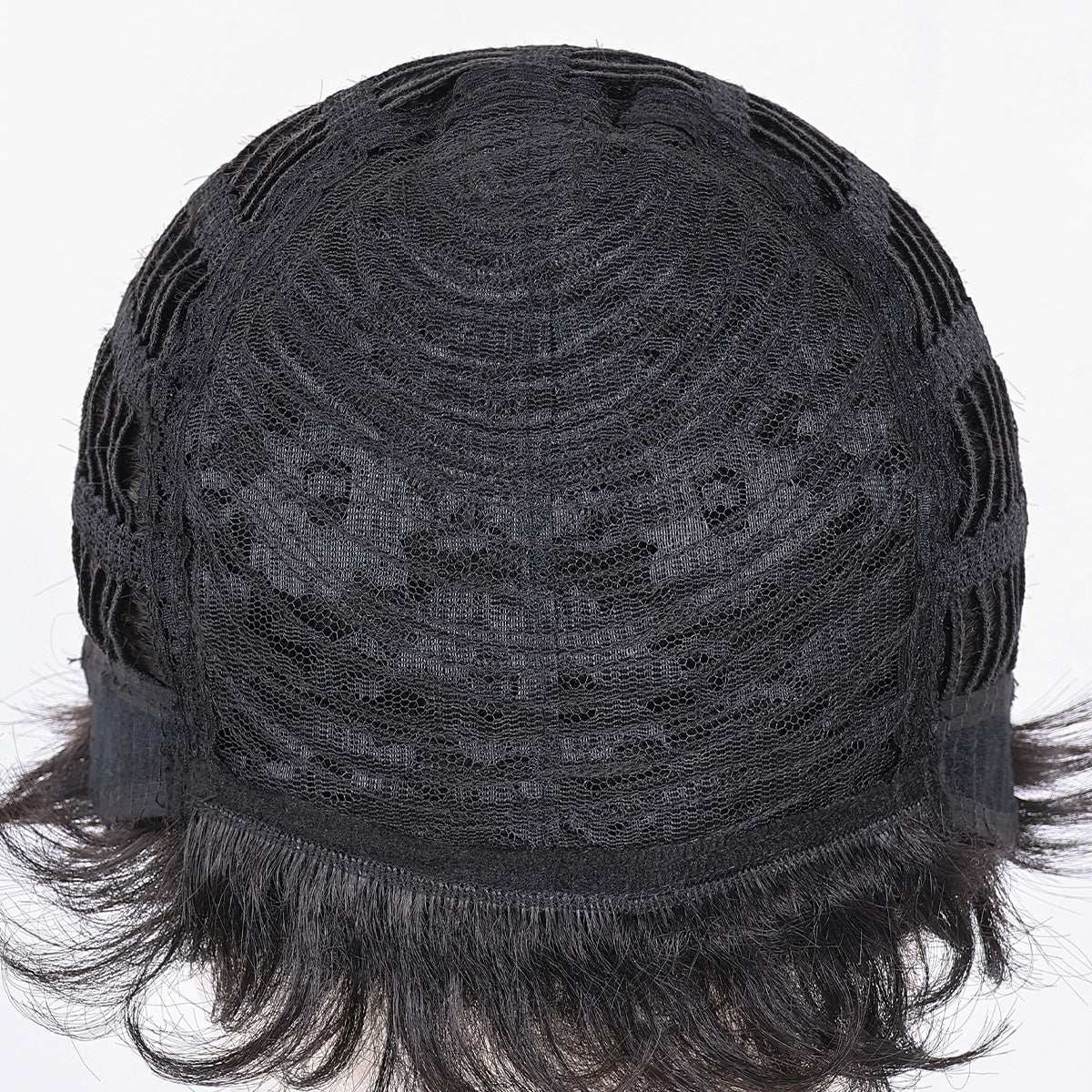 Modern Classic Men's Wig – Heat-Resistant Synthetic Hair, Simple Styling