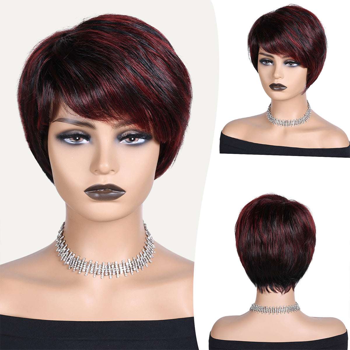 Short Fluffy Wig – Realistic Bob Style, Heat-Resistant Material