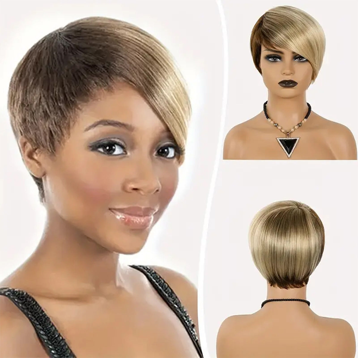 Everyday Fluffy Bob –Realistic Synthetic Hair Lightweight & Breathable for All-Day Wear