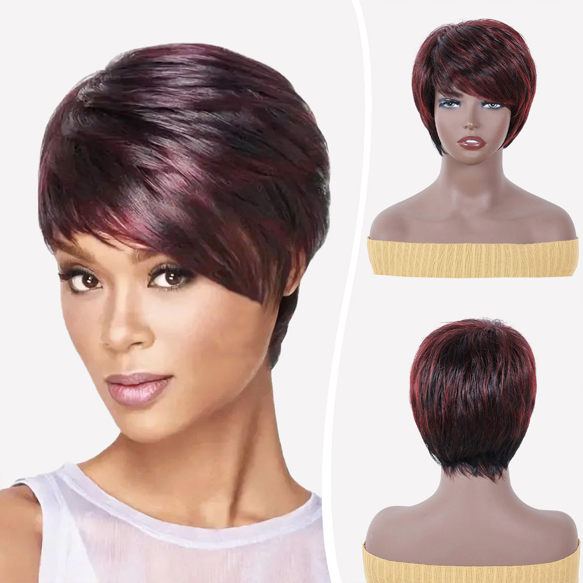 Colorful Bob Wig – Fluffy, Soft, Heat-Safe Synthetic Design