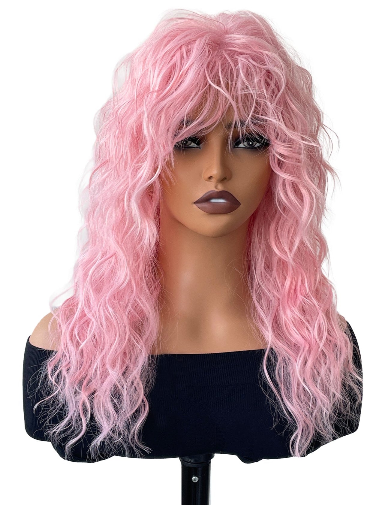 Wholesale & Retail Heat-Resistant Synthetic Fiber Wig – Multiple Color Options