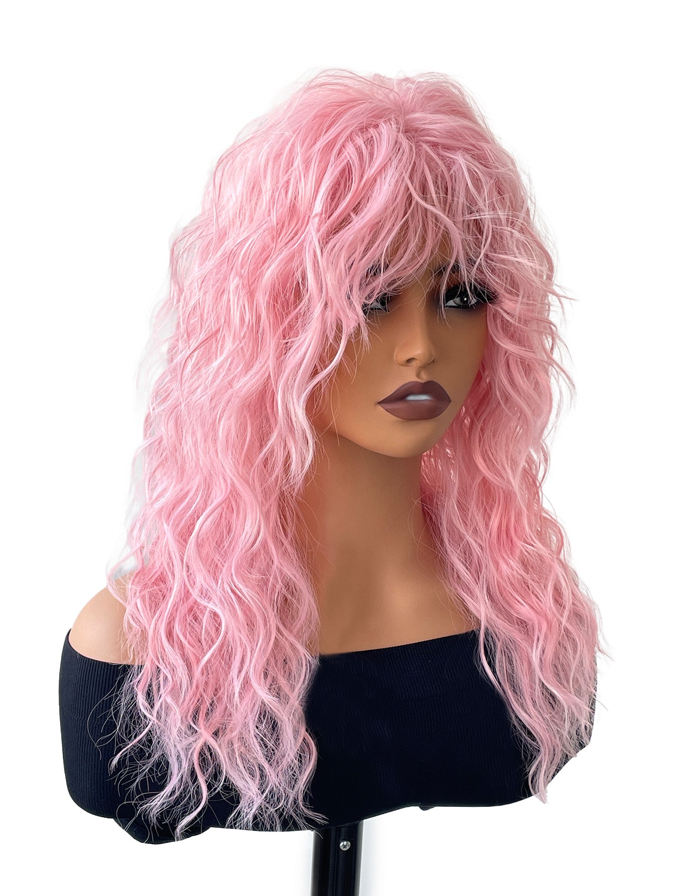 Wholesale & Retail Heat-Resistant Synthetic Fiber Wig – Multiple Color Options