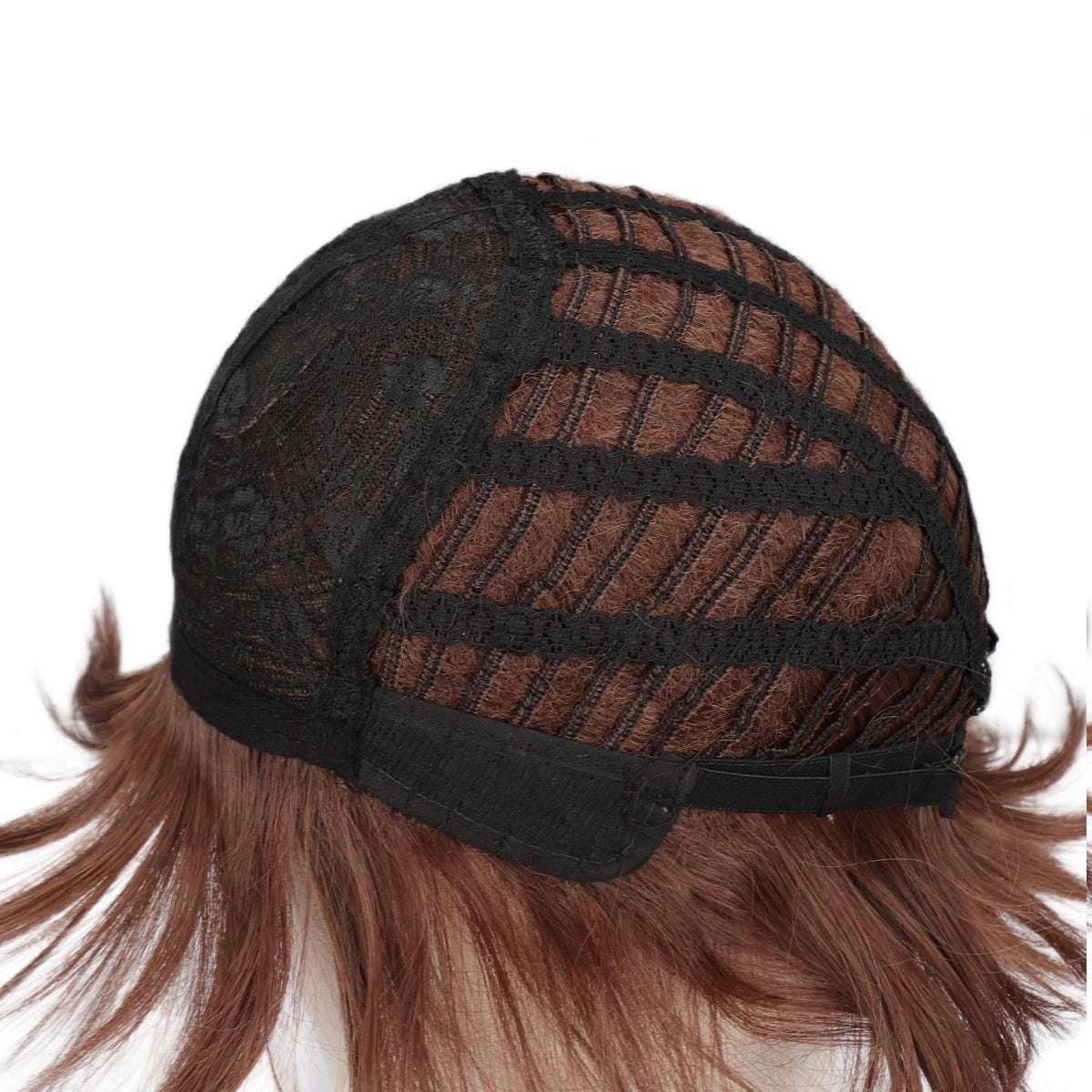 Chic Anime-Inspired Cosplay Wig for Women - Heat Resistant, Curly Ponytail with Bangs in Pink, Black, Blue, Blonde, Brown, Red | Perfect for Halloween & Costume Parties, Colorful, Double Clip, Daily Wear