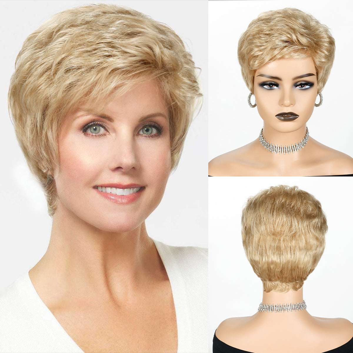 Natural-Looking Short Bob Wig – Heat-Resistant & Fluffy Finish