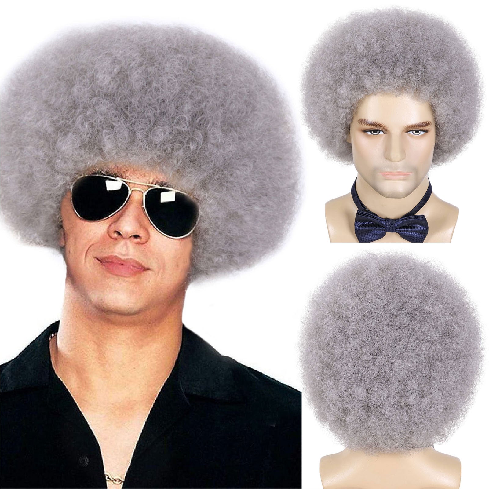 African men's curly hair Breathable Heat-Resistant Synthetic Wigs – Factory Wholesale, Assorted Colors