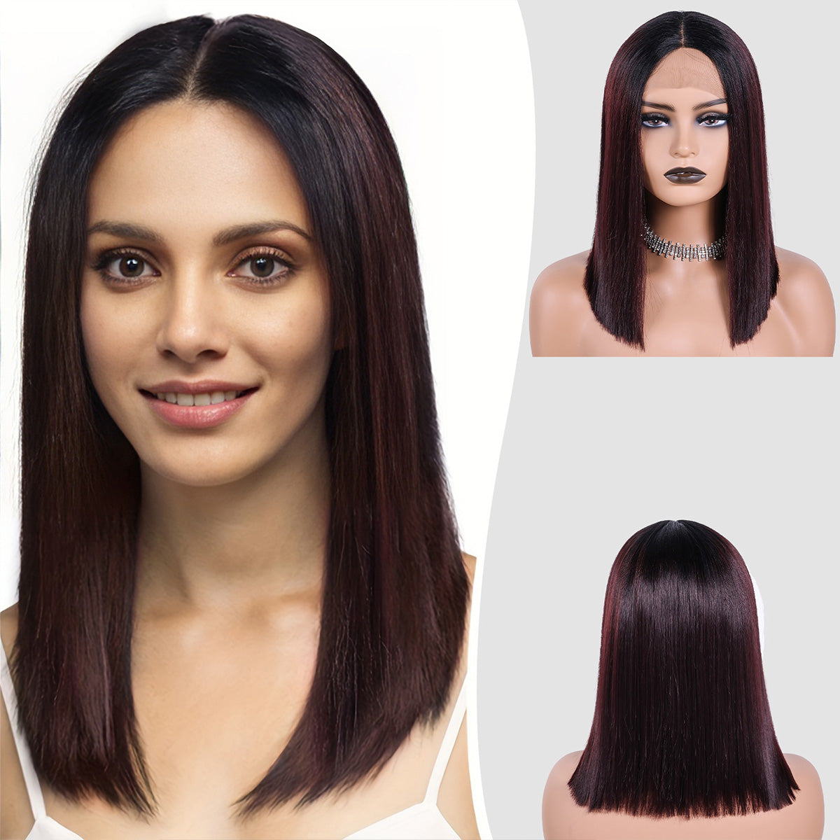 Realistic Bob Wig – Fluffy, Heat-Resistant Fibers with Multi-Color Options