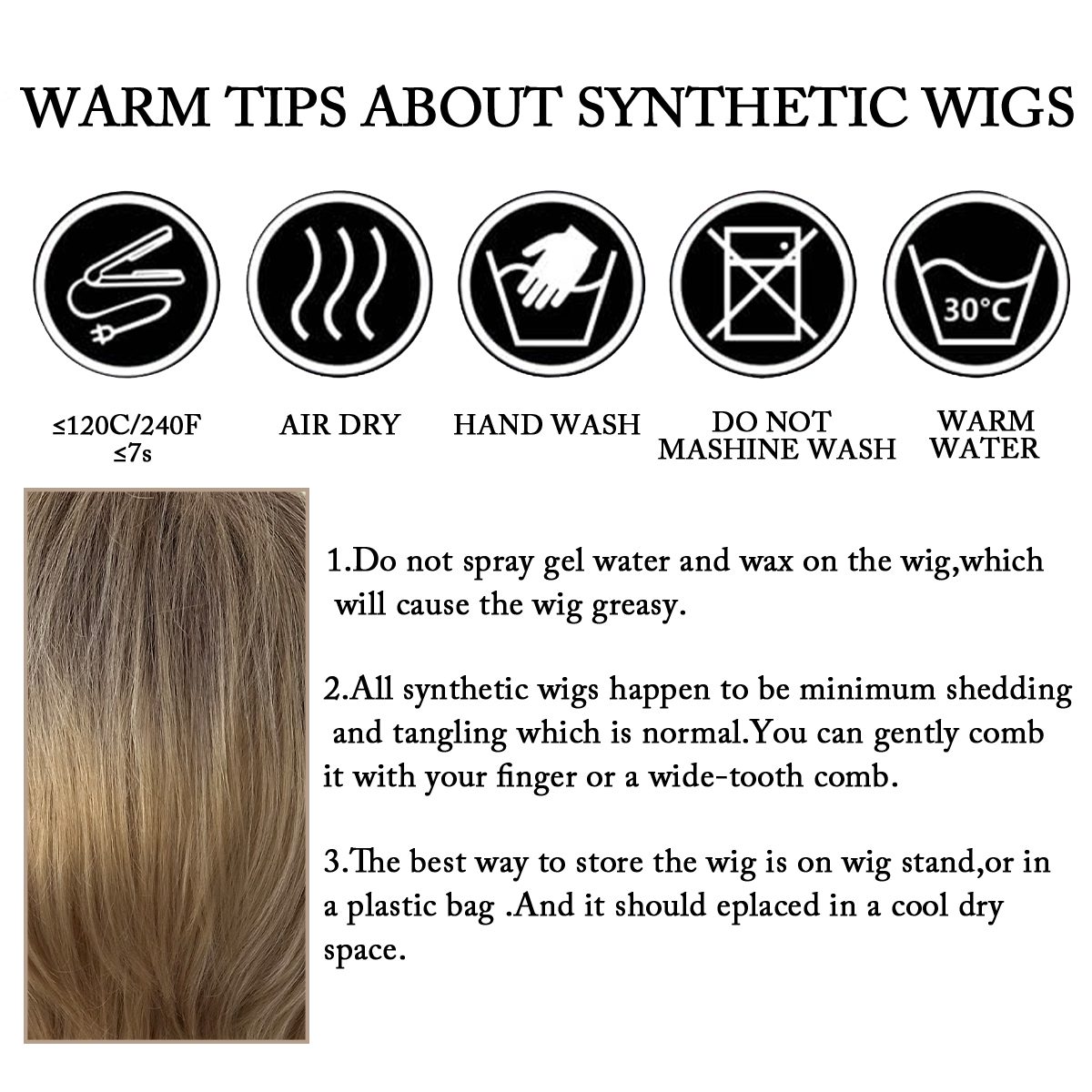 Women's Blonde Bob Wigs Short Curly Synthetic Wig for a Youthful Look