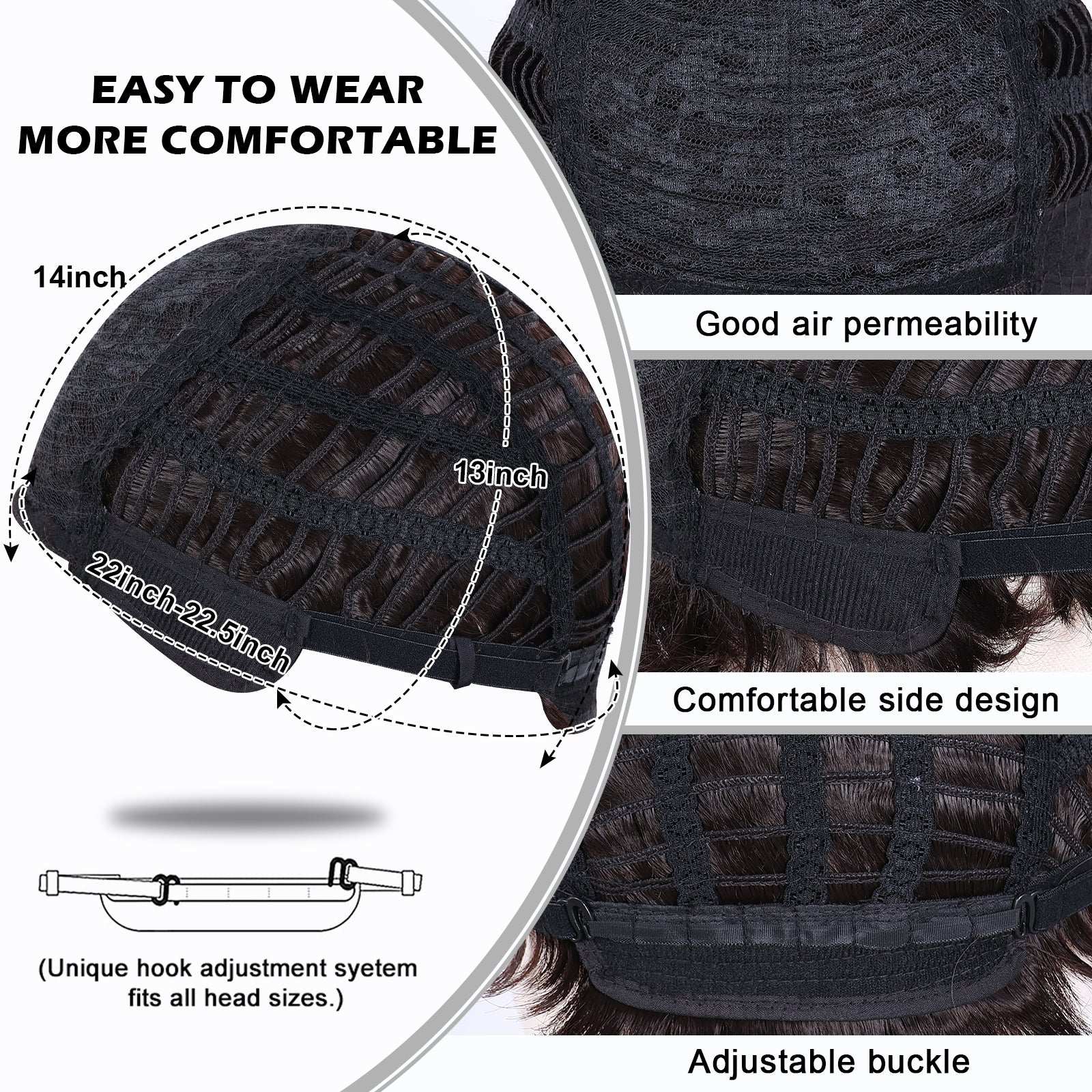 Middle-Aged Men's Wig – Heat-Resistant Material, Natural Gray Coverage