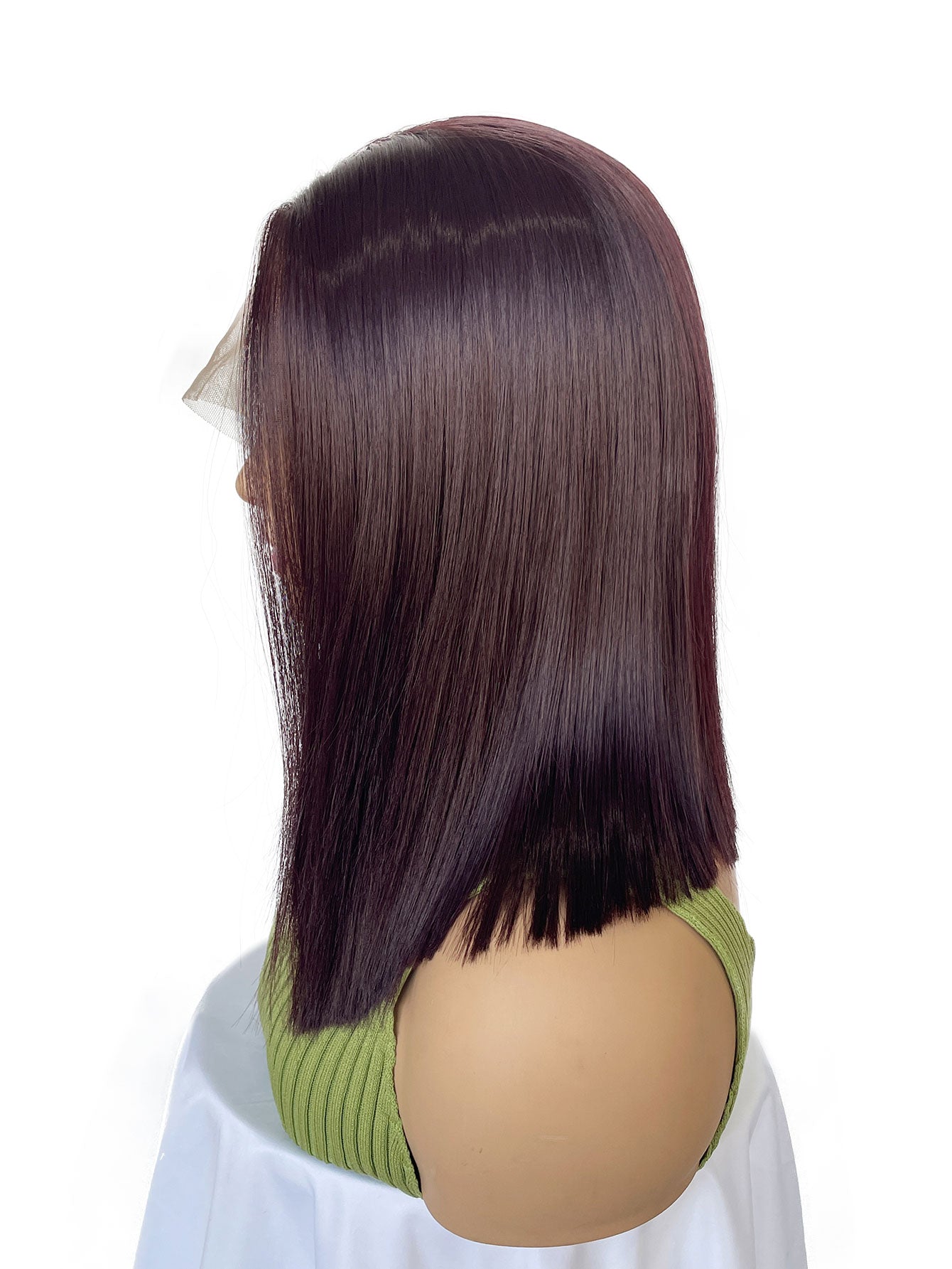 Factory direct sales. 12inch fashionable bob straight hair wigs made of heat - resistant fiber. Multiple colors available
