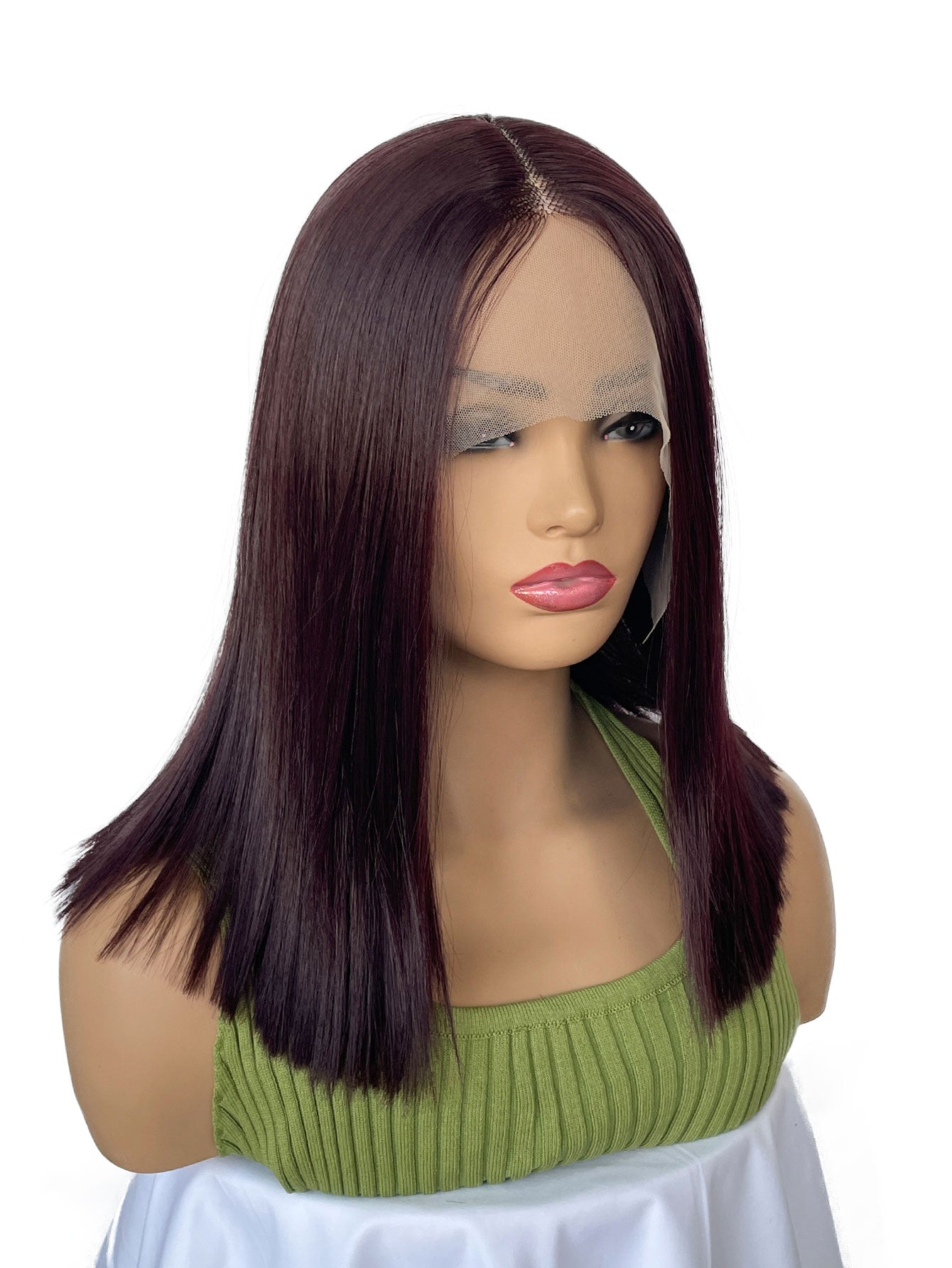 Factory direct sales. 12inch fashionable bob straight hair wigs made of heat - resistant fiber. Multiple colors available