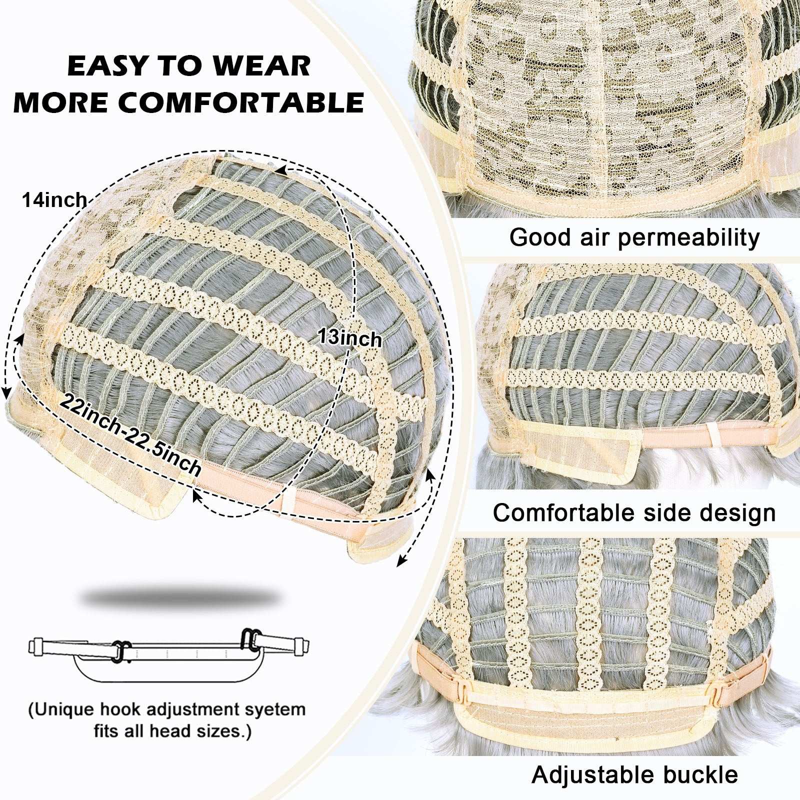 British Style Men's Wig – Heat-Resistant Material, Natural Wavy Design