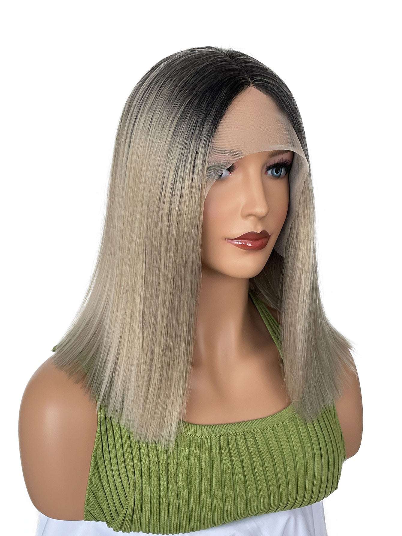 Factory direct sales. 12inch fashionable bob straight hair wigs made of heat - resistant fiber. Multiple colors available