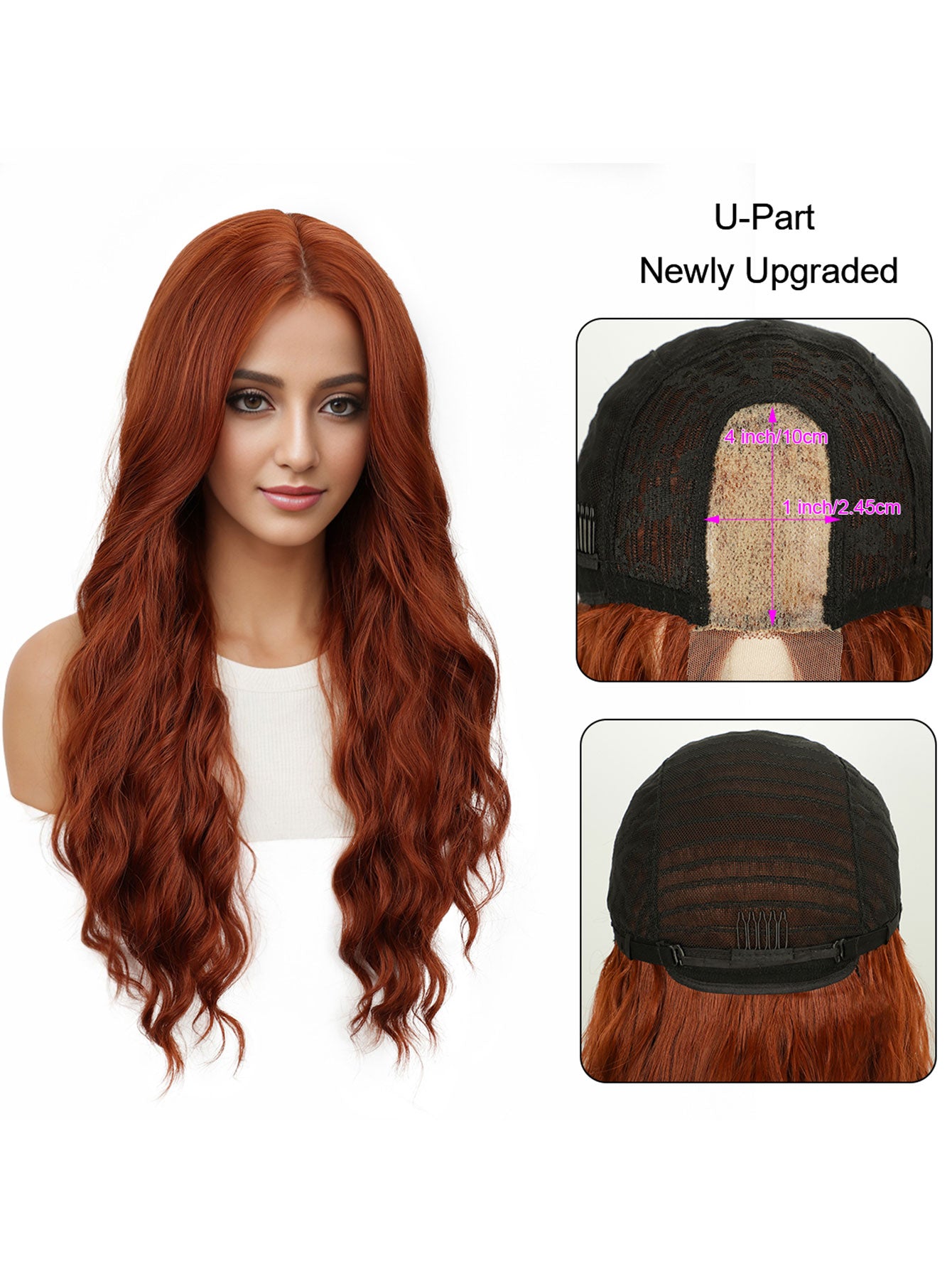 U-Shape Wig for Women: Realistic Lace, Heat-Resistant Fiber, Bulk Order Available