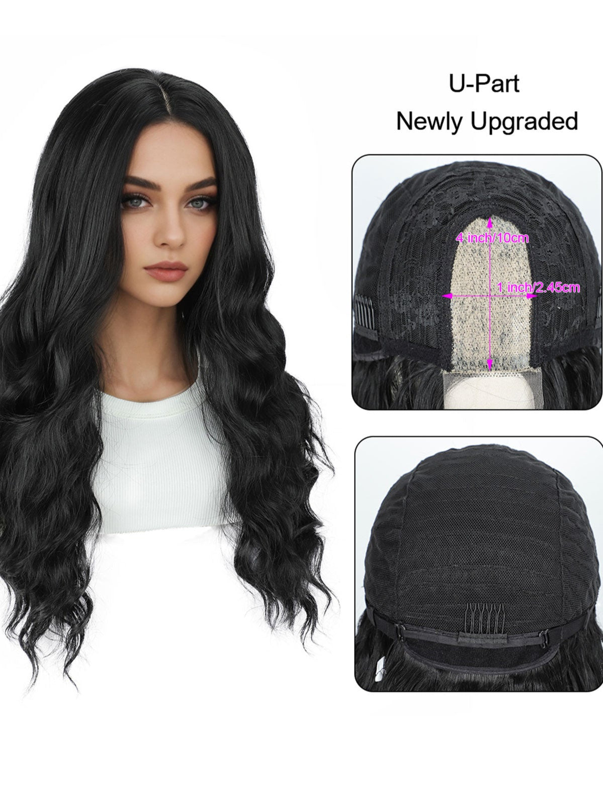U-Shape Wig for Women: Realistic Lace, Heat-Resistant Fiber, Bulk Order Available