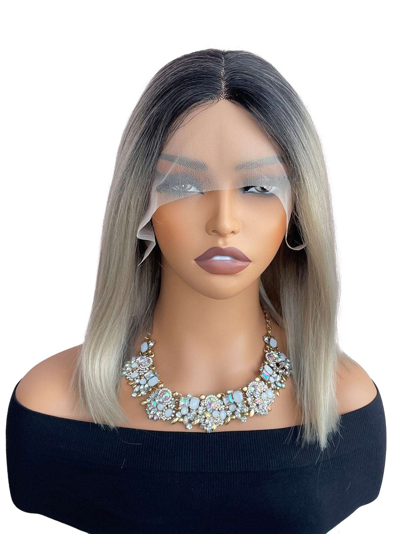 Factory direct sales. 12inch fashionable bob straight hair wigs made of heat - resistant fiber. Multiple colors available