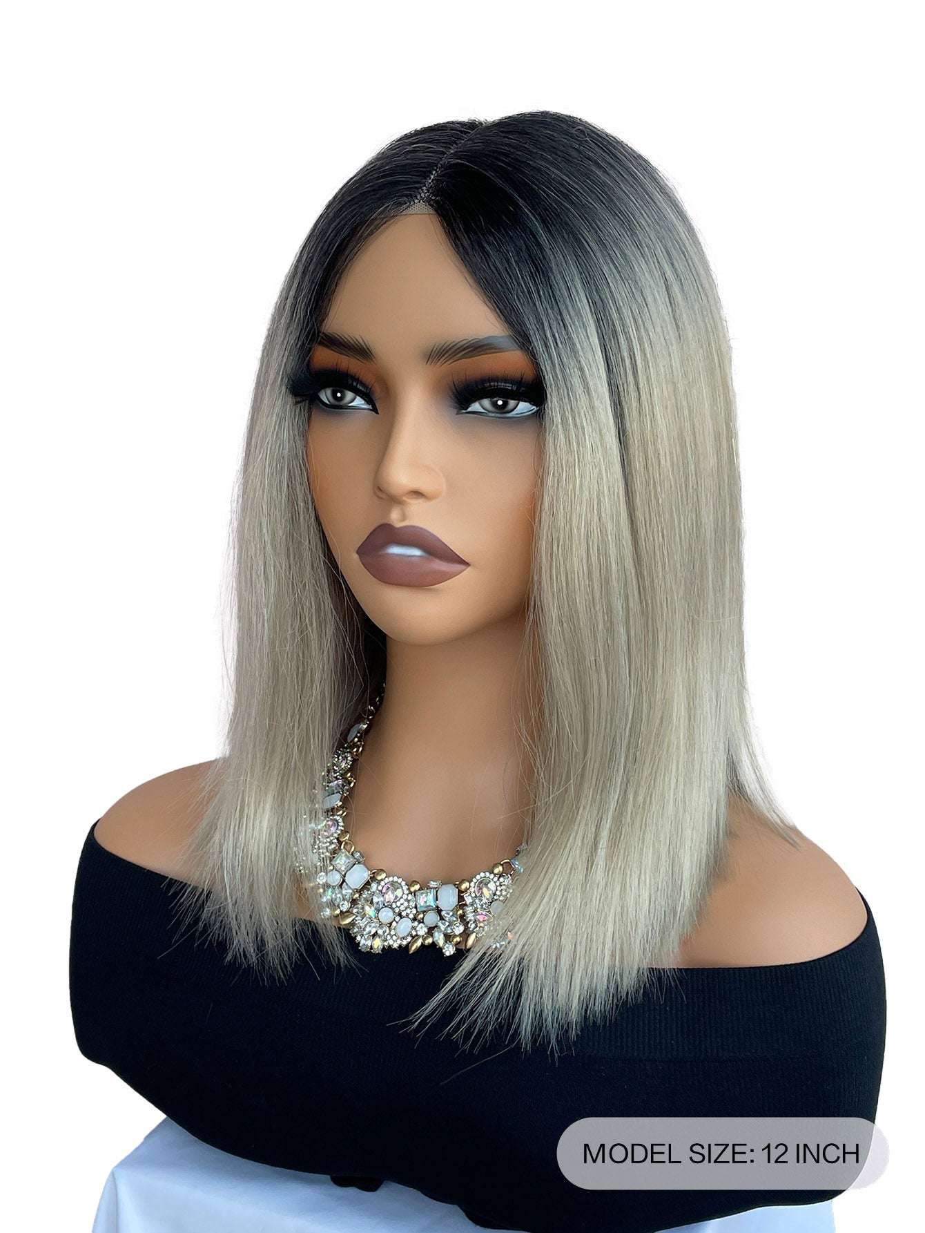 Factory direct sales. 12inch fashionable bob straight hair wigs made of heat - resistant fiber. Multiple colors available
