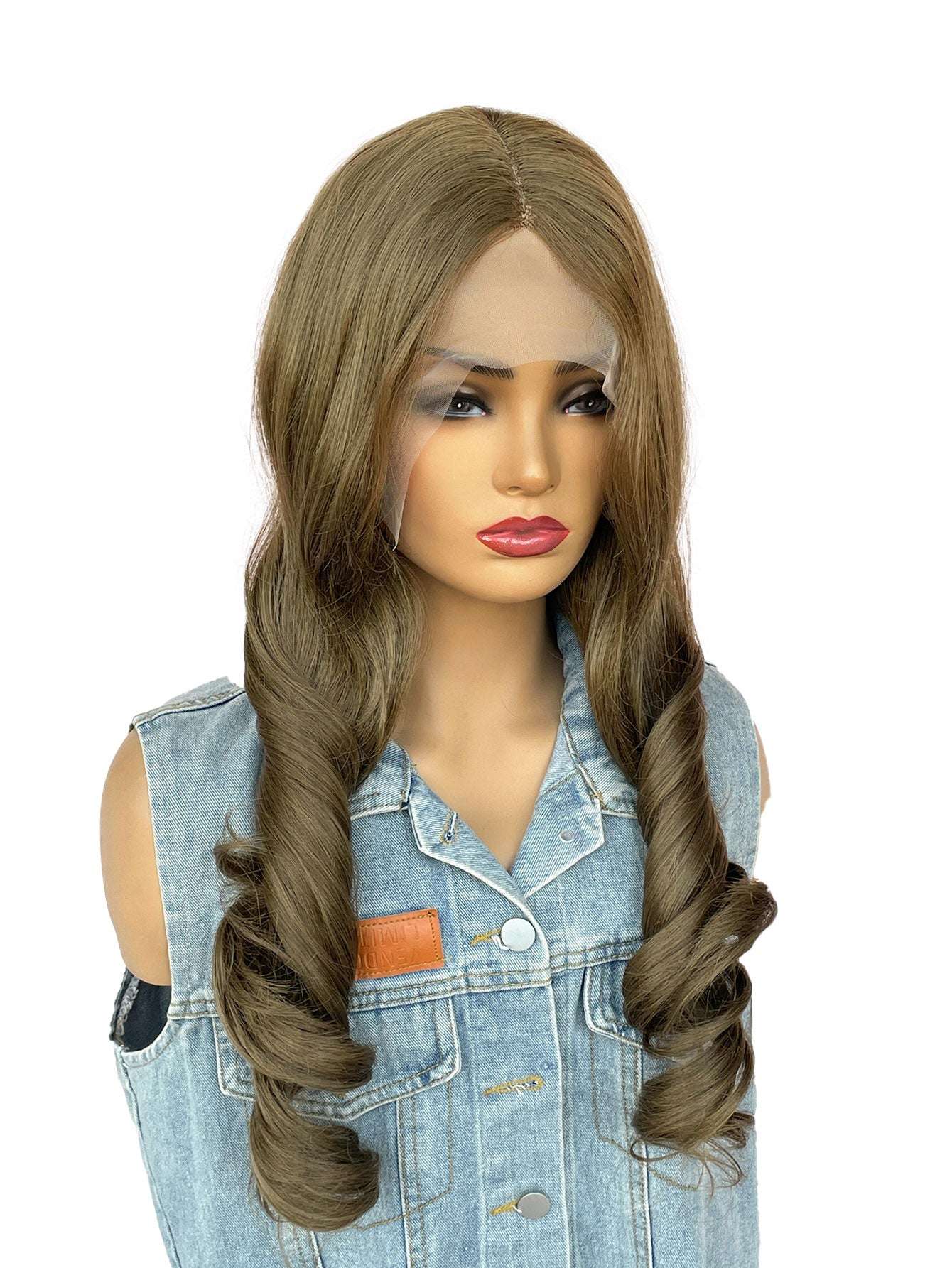 Heat Resistant Fiber Hair Wigs, brown ombre wig 24”, (colour #4/b10),  Daily Cosplay Party