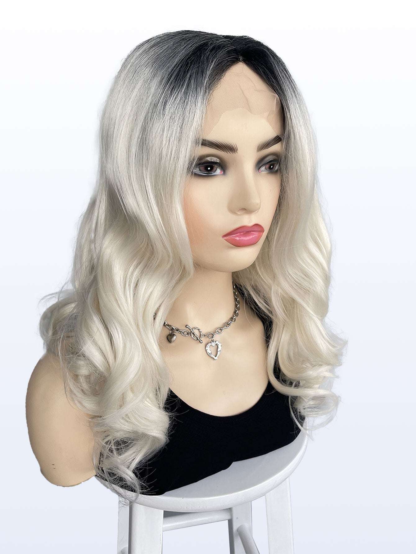 Women Long Bady wave  Synthetic Wig Heat Resistant Fiber Hair Wigs Perfect for Halloween & Costume Parties, Colorful, Double Clip, Daily Wear