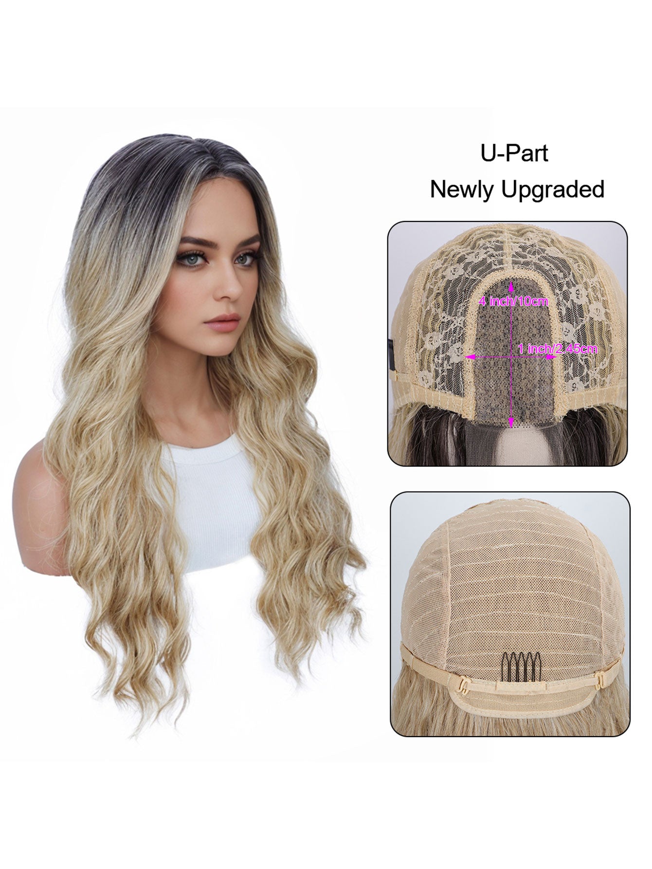 Heat-Resistant U-Type Lace Wig – Wholesale & Retail, Simulation Hairline, Comfort Fit
