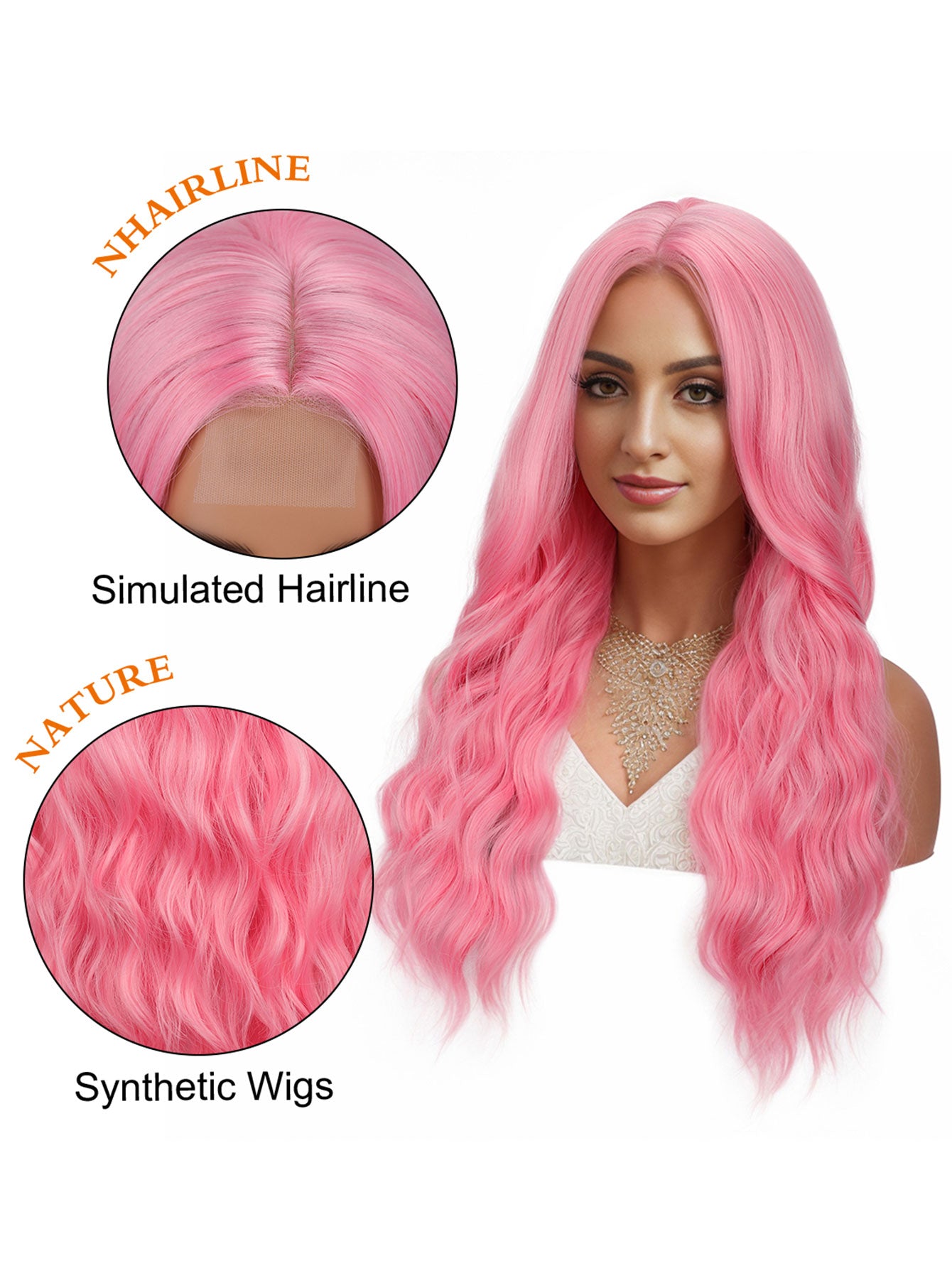 Heat-Resistant U-Type Lace Wig – Wholesale & Retail, Simulation Hairline, Comfort Fit