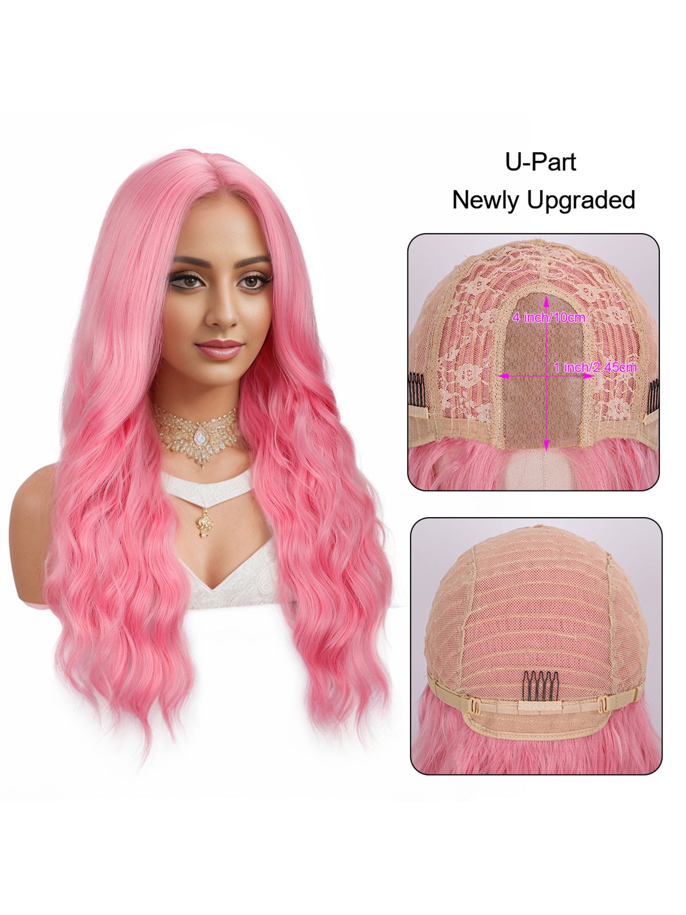 Breathable Comfort U-Shape Wig | Simulation Lace Front, Heat-Safe Synthetic Hair