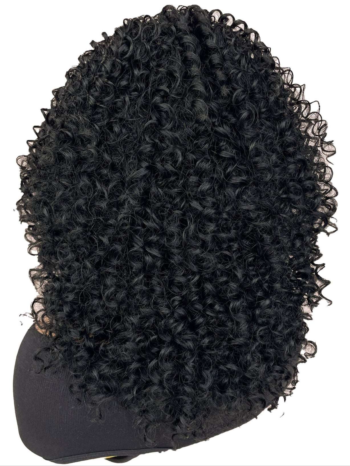 Curly Lace Front Wig Synthetic Hair 12 inch Black Fluffy Spring Curly hair