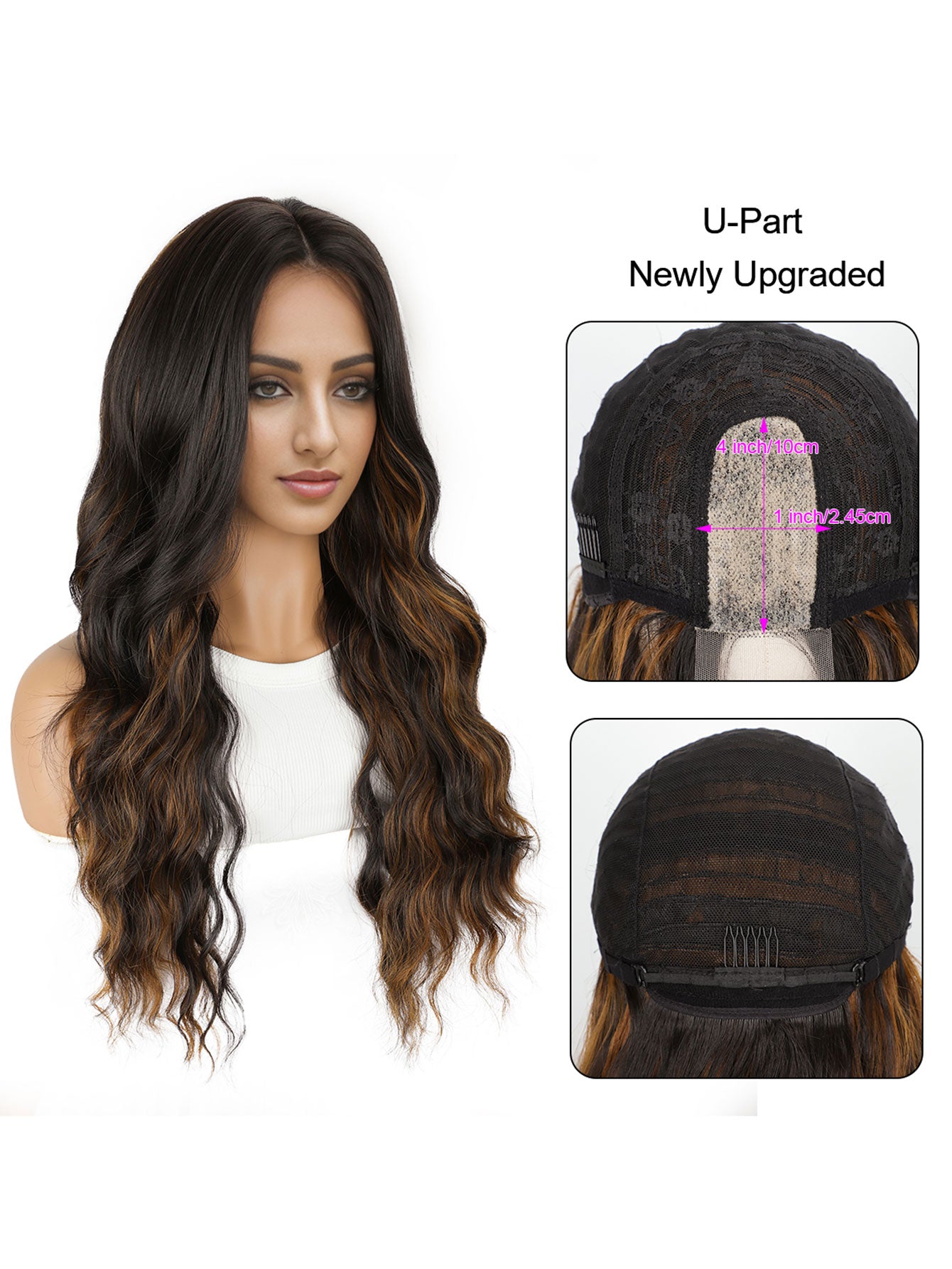 Breathable Comfort U-Shape Wig | Simulation Lace Front, Heat-Safe Synthetic Hair