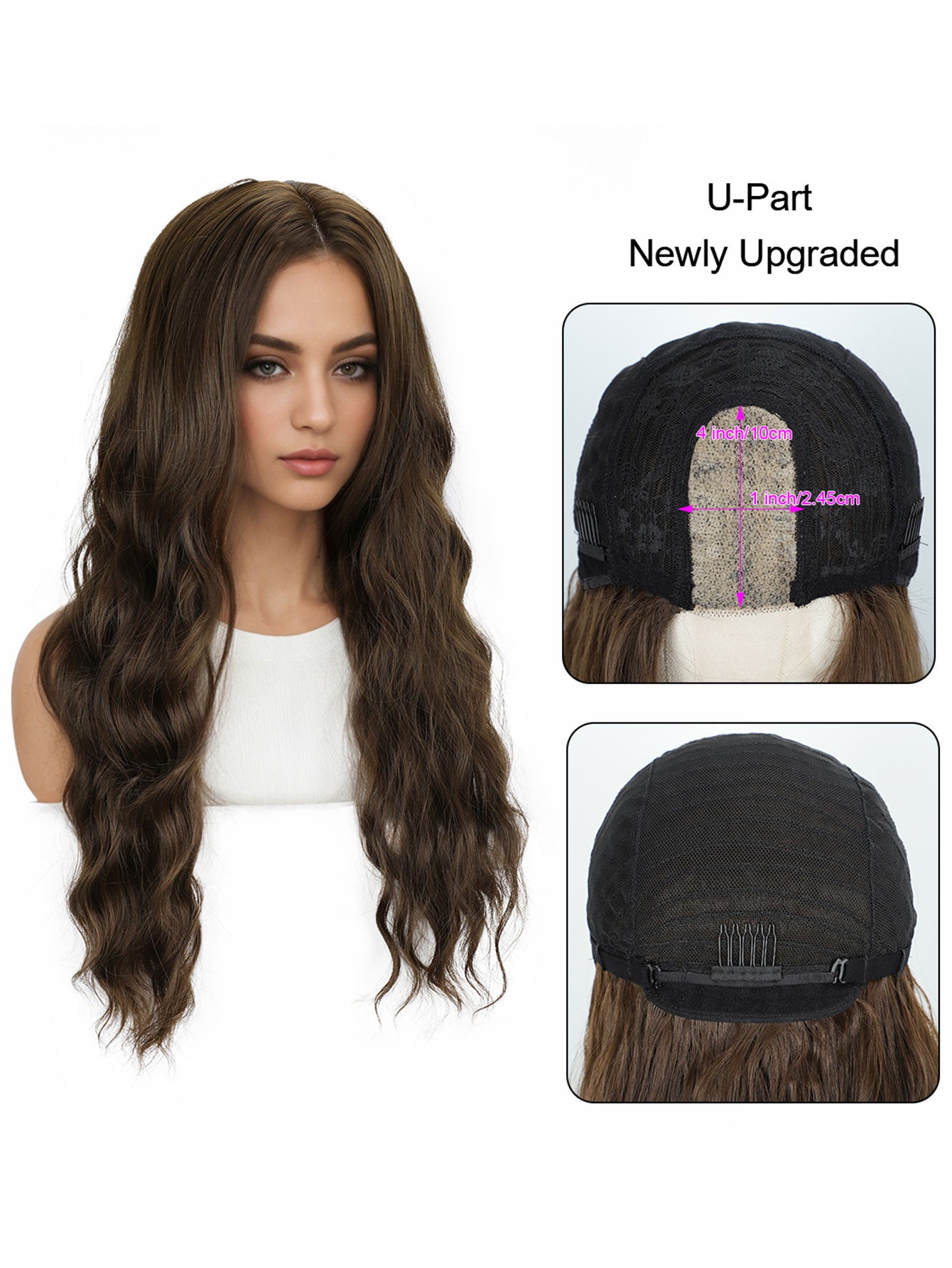 Heat-Resistant U-Type Lace Wig – Wholesale & Retail, Simulation Hairline, Comfort Fit