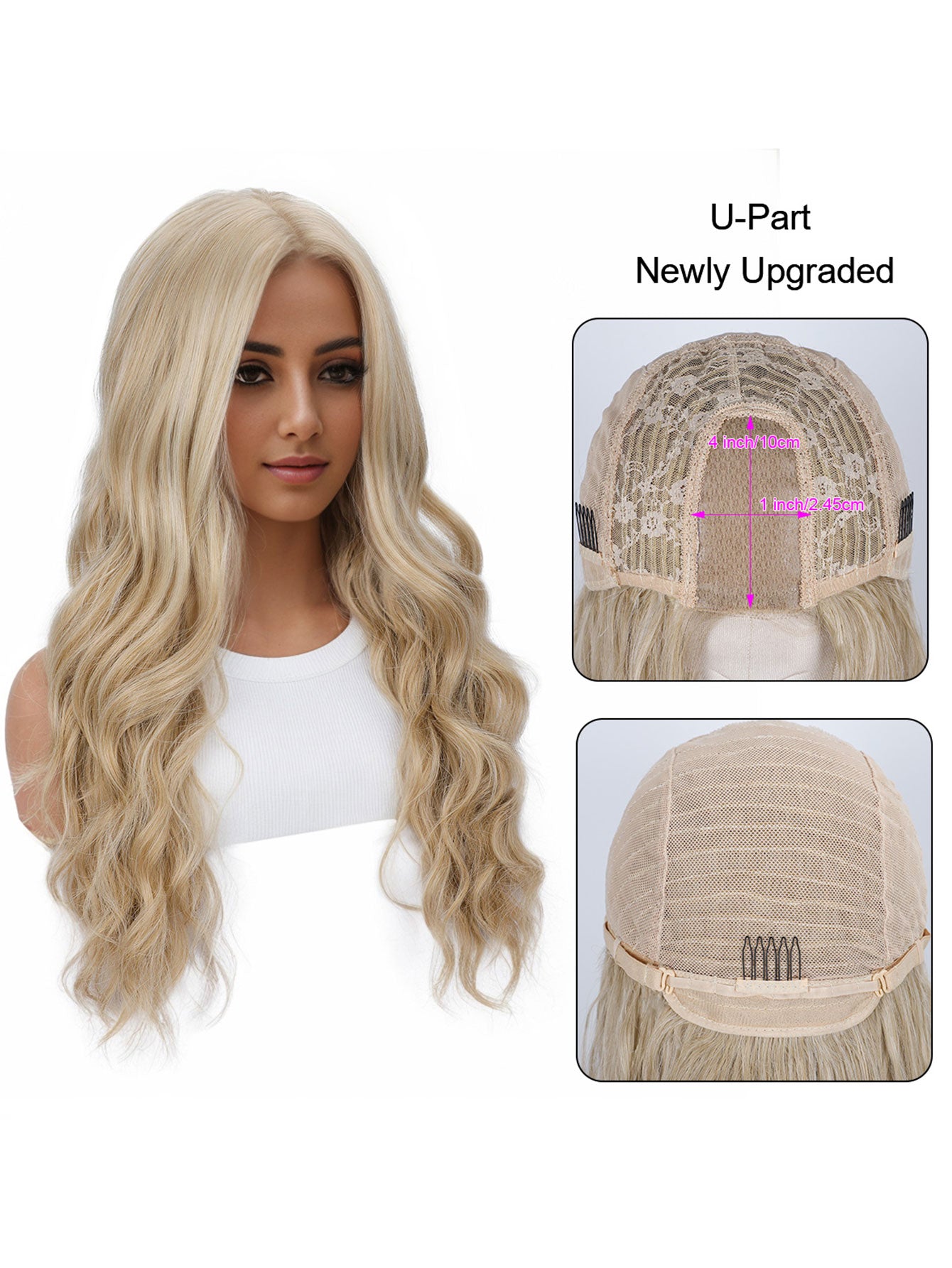 Breathable Comfort U-Shape Wig | Simulation Lace Front, Heat-Safe Synthetic Hair