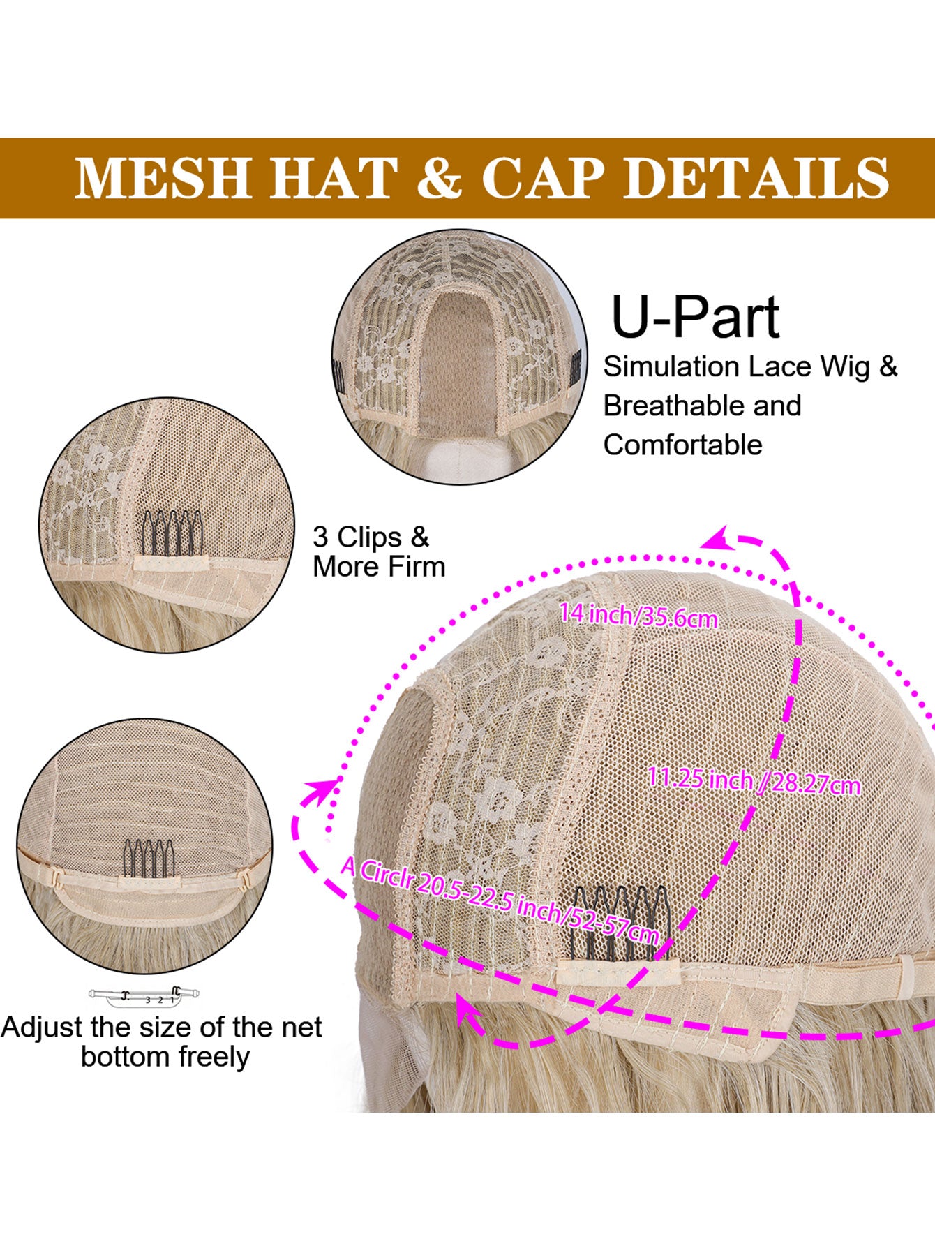 Breathable Comfort U-Shape Wig | Simulation Lace Front, Heat-Safe Synthetic Hair